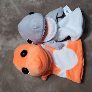 Fish and Shark puppets